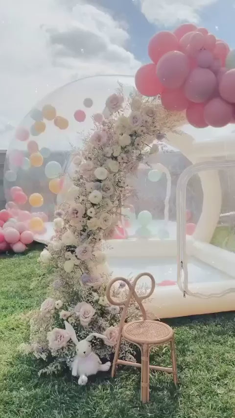 The Bubble House with whirling balloons and pit balls in action