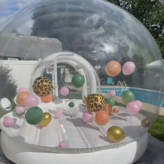 Inflatable Bubble Bounce House with magical flowing balloons